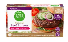 Save $1.00 on Simple Truth Natural Beef Burgers