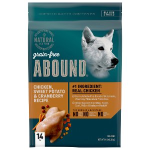 Save $3.00 on ABOUND Grain Free Adult Dry Dog Food