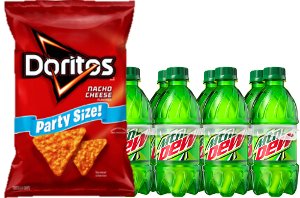 Save 20% off Doritos Party Size and Mountain Dew 8pk PICKUP OR DELIVERY ONLY