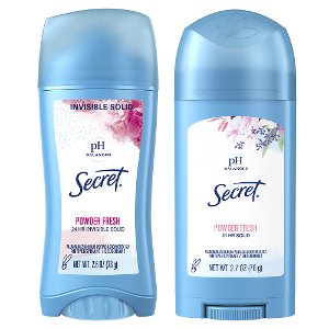 Save $0.50 on Secret Deodorant