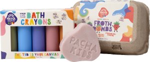 Save $2.00 on a Pacha Soap Co Kids Bath Crayon, Froth Bomb or Bar Soap