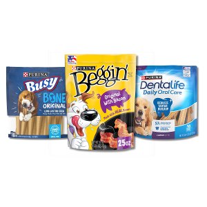 Save $5.00 on 2 Beggin'® or Busy®, or DentaLife® Dog Treats or Chews
