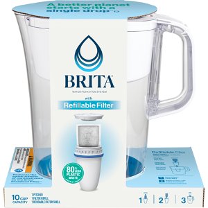 Save $5.00 on Brita® Refillable Pitcher, Refillable Filter or Refillable Starter Kit.
