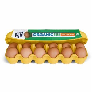 Save $1.00 on Happy Egg Organic Eggs