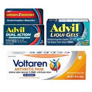 Save $5.00 on 2 select Advil or Voltaren products