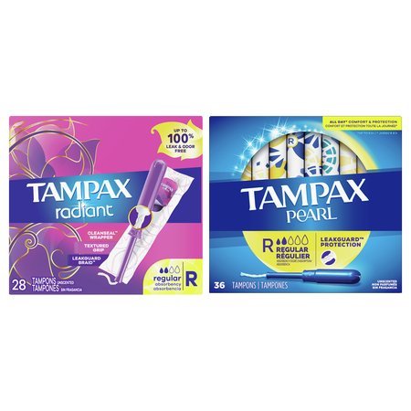 Save $3.00 on TWO Tampax Tampons (14 ct or higher) (excludes trial/travel size).