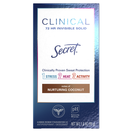 Save $2.00 on ONE Secret Clinical Antiperspirant / Deodorant (excludes trial/travel size and sprays).