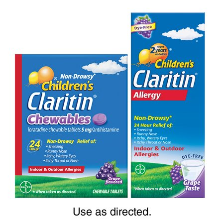 Save $5.00 on any ONE (1) Non-Drowsy Children's Claritin® 20 count or larger or 4oz or larger (excludes Claritin® and Claritin-D®)