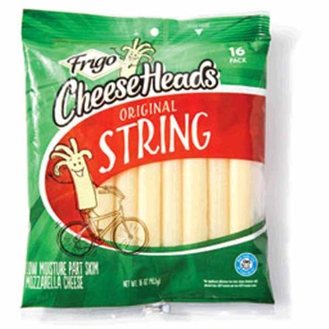 Frigo Cheeseheads Cheese SticksBuy 1 Get 1 FREEFree item of equal or lesser price. 
Or String Cheese, 10 to 16-oz pkg.