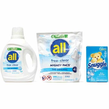 All Laundry DetergentBuy 1 Get 1 FREEFree item of equal or lesser price.
88-oz or 39 or 49-ct. pkg.; or Snuggle Fabric Softener, 42.88 or 44-oz or Fabric Softener or Conditioner Sheets, 70 to 120-ct. pkg.