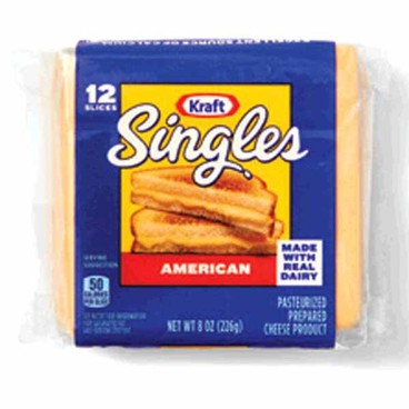 Kraft American Cheese SinglesBuy 1 Get 1 FREEFree item of equal or lesser price. 
Or Deli Deluxe Sharp Cheddar Slices, 8-oz pkg.; or Galbani Whole Milk String Cheese, 12-oz pkg.