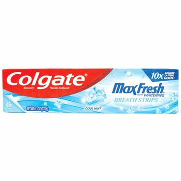 Colgate Max Fresh ToothpasteBuy 1 Get 1 FREEFree item of equal or lesser price. 
Or Max Clean, 6 or 6.3-oz box