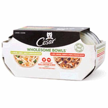 Cesar Canine Cuisine Wholesome Bowls Dog FoodBuy 1 Get 1 FREEFree item of equal or lesser price.
Chicken & Veggies and Beef, Chicken, & Veggies or Chicken Recipe and Chicken, Sweet Potatoes, & Green Beans, 18-oz bowl