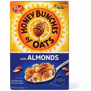 Post Honey Bunches of Oats CerealBuy 1 Get 1 FREEFree item of equal or lesser price.
11 or 12-oz; or Pebbles, Golden Crisp, Honey-Comb, Oreo O's, or Honey Ohs!, 11 to 14.75-oz box