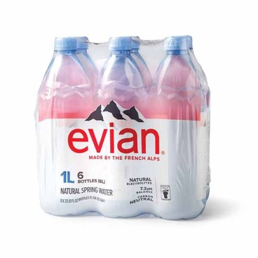 Evian Natural Spring WaterBuy 1 Get 1 FreeFree item of equal or lesser price. 
6-pk. 1-L bot.
