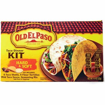 Old El Paso Taco Dinner KitBuy 1 Get 1 FREEFree item of equal or lesser price.
Or Burrito, Crunch, Enchilada, Fajita, or Tortilla Pockets Kit, 8.4 to 14-oz box or Sauce, 9-oz bot.; or Pace Sauce or Salsa, 16-oz jar