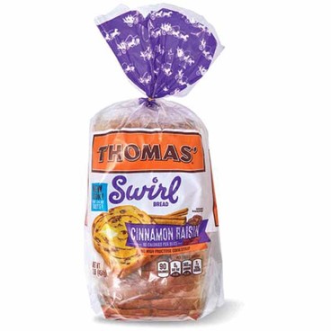 Thomas' Swirl BreadBuy 1 Get 1 FREEFree item of equal or lesser price.
Or Mini Bagels, Bagel Thins, Breakfast Bread, New York Style Bagels, or Sourdough English Muffins, 12 to 16-oz pkg.