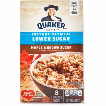 Quaker Instant OatmealBuy 1 Get 1 FREEFree item of equal or lesser price.
8.4 to 14.1-oz; or Grits, 9.8 or 11.8-oz box