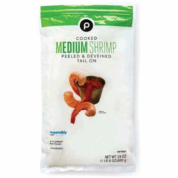 Publix Cooked ShrimpBuy 1 Get 1 FREEFree item of equal or lesser price.
Medium, 41 to 50 per Pound, Responsibly Sourced, Farmed, Frozen, 24-oz pkg.