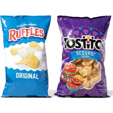 Ruffles Potato ChipsBuy 1 Get 1 FREEFree item of equal or lesser price. 
5.5 to 8.5 bag; or Tostitos Tortilla Chips, 9 to 14-oz bag