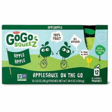 Gogo Squeez Applesauce On The GoBuy 1 Get 1 FREEFree item of equal or lesser price.
Or Fruit or Big Squeez Fruit On The Go, Yogurtz, or Fruit & Veggiez, 10-pk. 3 to 4.2-oz or 12-pk. 3.2-oz pouch
