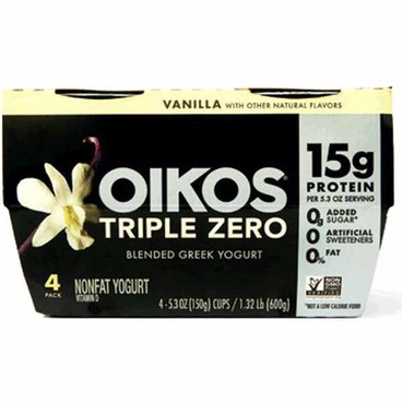 Oikos Triple Zero Blended Greek YogurtBuy 1 Get 1 FREEFree item of equal or lesser price.
Or Dannon Light + Fit: Greek, Regular, or Zero Sugar; or Two Good Yogurt, 4-pk. 5.3-oz pkg.