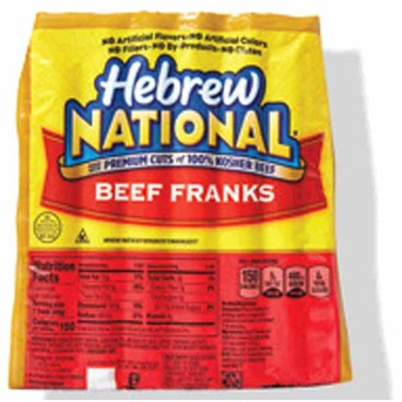 Hebrew National Kosher Beef FranksBuy 1 Get 1 FREEFree item of equal or lesser price. 
9.43 to 12-oz pkg.
