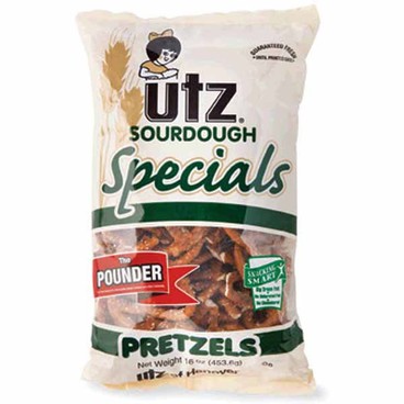 Utz PretzelsBuy 1 Get 1 FREEFree item of equal or lesser price. 
12 to 16-oz; or Zapp's Potato Chips or Pretzels, 8 or 16-oz pkg.