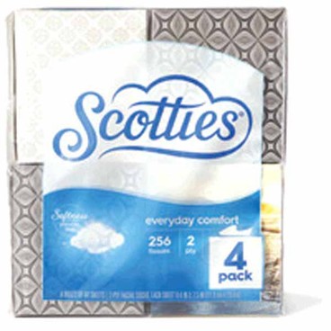 Scotties Facial TissueBuy 1 Get 1 FREEFree item of equal or lesser price. 
Everyday Comfort, 2-Ply, 4-pk. box