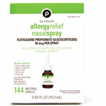 Publix Allergy Relief Nasal SprayBuy 1 Get 1 FREEFree item of equal or lesser price.
24 Hour, Fluticasone Propionate, 18.2-mL box; or Allergy Relief Tablets, Fexofenadine, Non-Drowsy, 30-ct. box