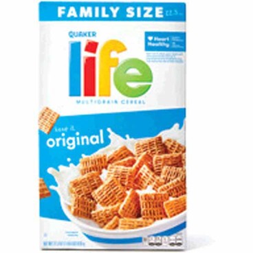 Quaker Life Family Size CerealBuy 1 Get 1 FREEFree item of equal or lesser price.
22.3-oz box; or Cap'N Crunch, Family Size, 20.5 or 22.1-oz box