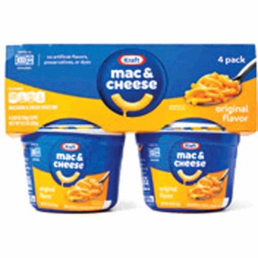 Kraft Macaroni & CheeseBuy 1 Get 1 FREEFree item of equal or lesser price. 
Or Cracker Barrel, 4-pk. 7.6 to 9.56-oz cup
