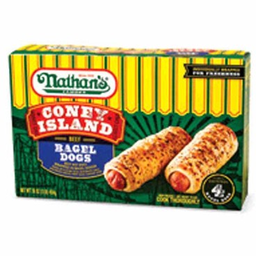 Nathan's Famous Bagel DogsBuy 1 Get 1 FREEFree item of equal or lesser price.
Or Pretzel Dogs, Sold Frozen, 16-oz pkg.; or Caulipower Chicken Tenders: Regular or Spicy(ish), 14-oz pkg.
