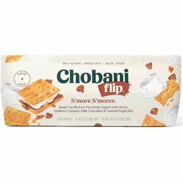 Chobani Greek YogurtBuy 1 Get 1 FREEFree item of equal or lesser price. 
Regular, Flip, or Less Sugar; or Zero Sugar Yogurt, 4-pk. 4.5 or 5.3-oz ctn.