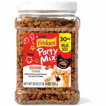 Friskies Party Mix Cat TreatsBuy 1 Get 1 FREEFree item of equal or lesser price.
30-oz cnstr.