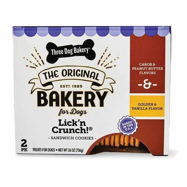 Three Dog Bakery Treats for Dogs or Sandwich CookiesBuy 1 Get 1 FreeFree item of equal or lesser price.
13 or 26-oz pkg.