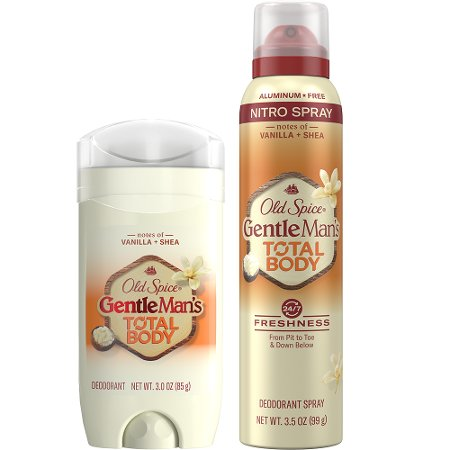 Save $3.00 on ONE Old Spice Total Body Deodorant Spray, Stick, or Cream.