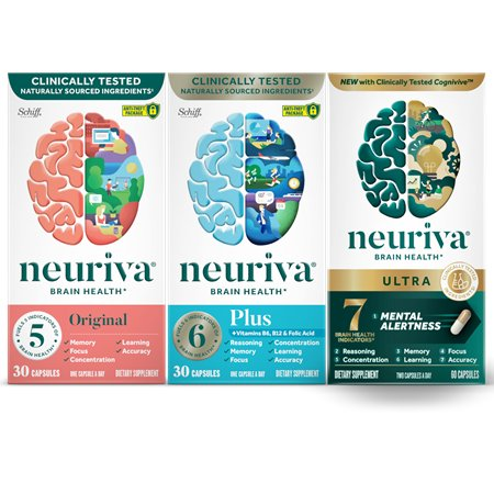 Save $7.00 any ONE (1) Neuriva Brain Health Supplement 30-60ct (excludes Ultra 14ct and all Neuriva Sleep products)