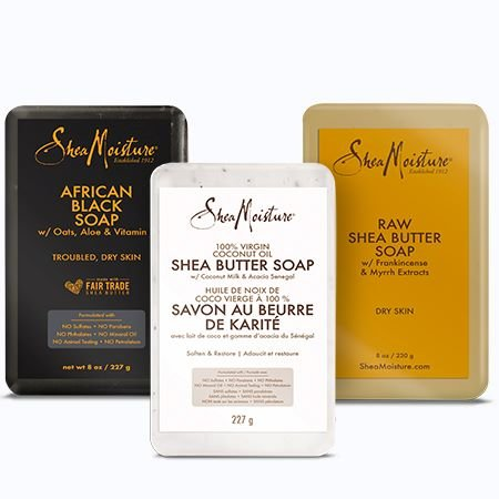 Save $3.00 on any TWO (2) SheaMoisture Bar Soap products
