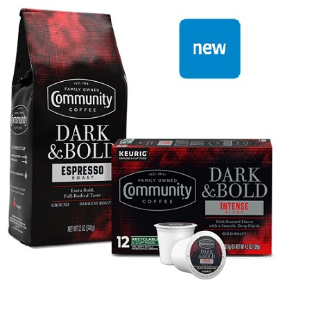 Save $1.00 on any ONE (1) Community® Coffee Dark & Bold K-Cup® Box or Bag
