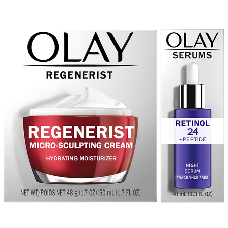 Save $8.00 on TWO Olay Facial Moisturizer, Eye OR Serum (excludes Super Serum, Products with Sunscreen, Complete, Active Hydrating, Total Effects, Age
