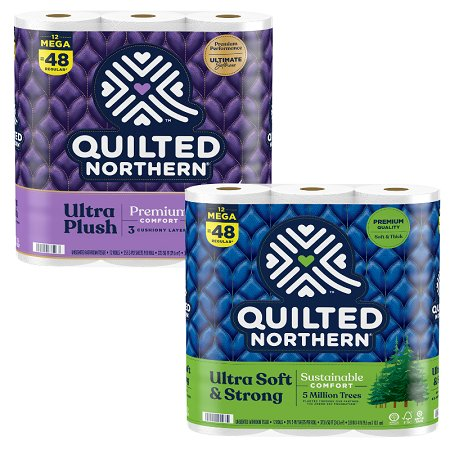 Save $2.00 off any ONE (1) package of Quilted Northern® Bath Tissue, 12 Mega roll or larger