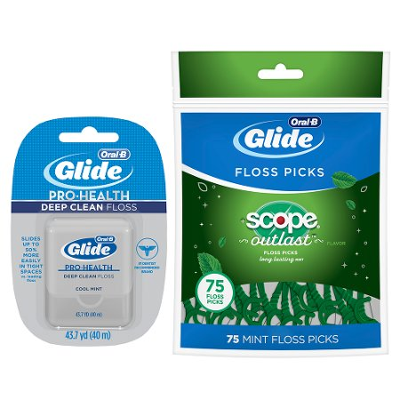 Save $1.00 on ONE Oral-B Glide Manual Floss, Oral B Expandable Floss OR Oral B Glide Floss Picks (excludes Essential Floss, Satin Floss, Oral-B Fresh