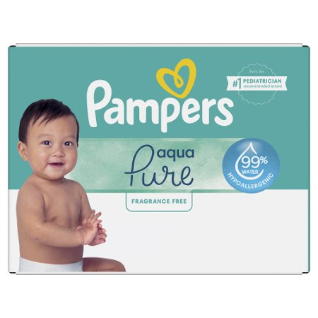 Save $2.00 on ONE Pampers Aqua Pure Wipes 336 - 560 count.