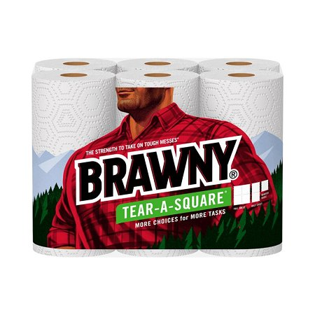Save $1.00 off any ONE (1) package of Brawny® Paper Towels 4 roll or larger
