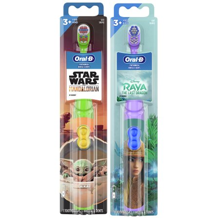 Save $1.00 on ONE Oral-B Kids Battery Toothbrush (excludes trial/travel size).