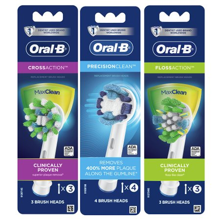 Save $4.00 on ONE Oral-B Precision Clean, Gum Care, OR 3D White Replacement Brush Heads 3 ct or greater (excludes trial/travel size).