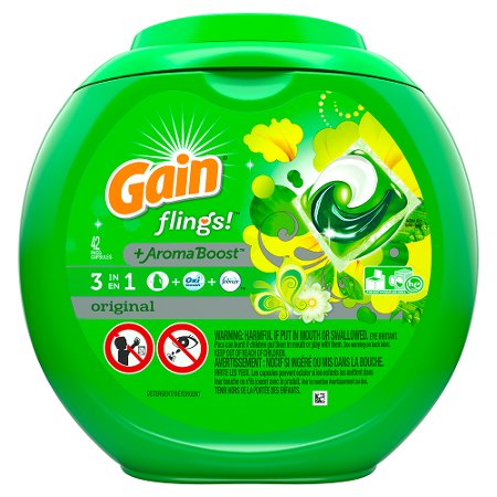 Save $4.00 on Gain Flings Laundry Detergent