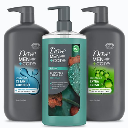 Save $3.00 on Dove Men+Care Body Wash Pumps, 26oz or larger