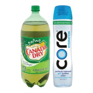 Save $3.00 on Canada Dry 2-Liter or Core Hydration 30.4-Oz.